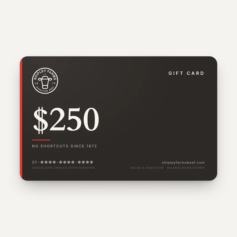 Shipley Farms $250 gift card